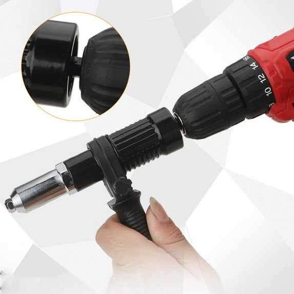 SHINYPASING Rivet Nut Adapter 1 Set Electric Rivet Adapter Kit for Riveting Professionals
