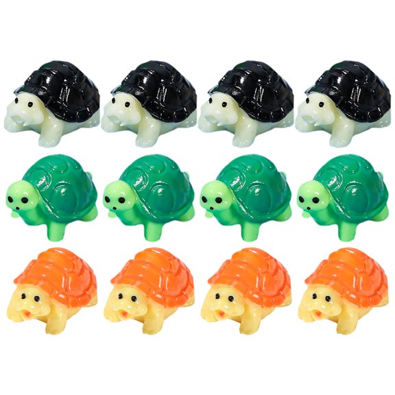 SHINYPASING Small Turtle Model 12Pcs For Miniature Gardens And Plant Decorations