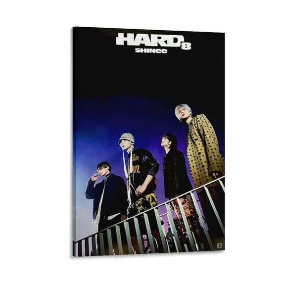 SHINee K-pop Hot Boy Band Poster Korean Canvas Art Poster and Wall Art Picture Print Modern Family bedroom Decor Posters 12x18inch(30x45cm)