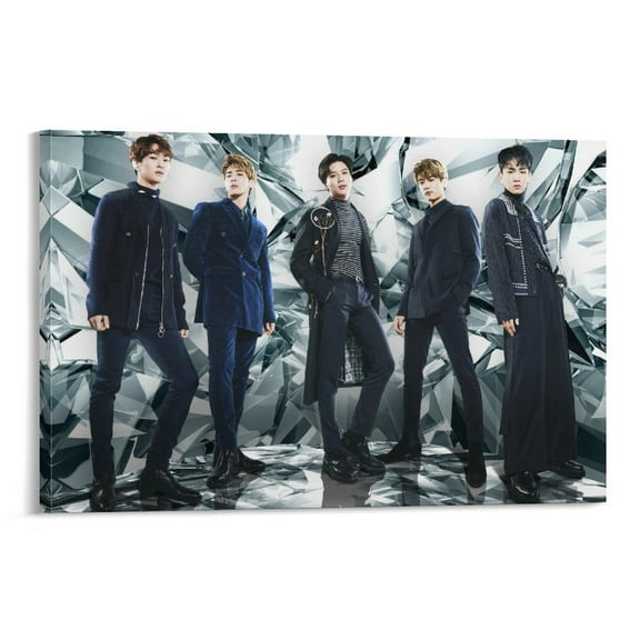 SHINee K-pop Hot Boy Band Poster South Korean Poster Decorative Painting Canvas Wall Art Living Room Posters Bedroom Painting 16x24inch(40x60cm)