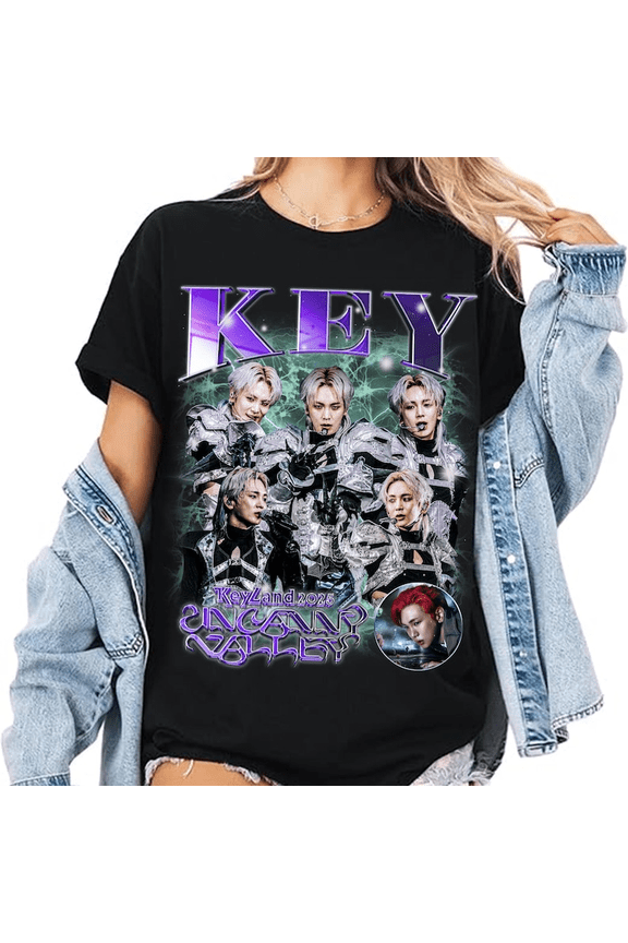 SHINee Key 'Uncanny Valley' World Tour 2025 T-Shirt, Hunter & Strange Album Tee