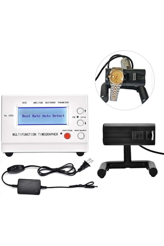 Multifunctional Watch Repair Timegrapher, Mechanical Watch Timing Machine w/ LCD Screen, Watch Tester, Measuring Azimuth 16 and Accuracy 1.0s/d, Swing Measurement 100360, Mechanical Watch
