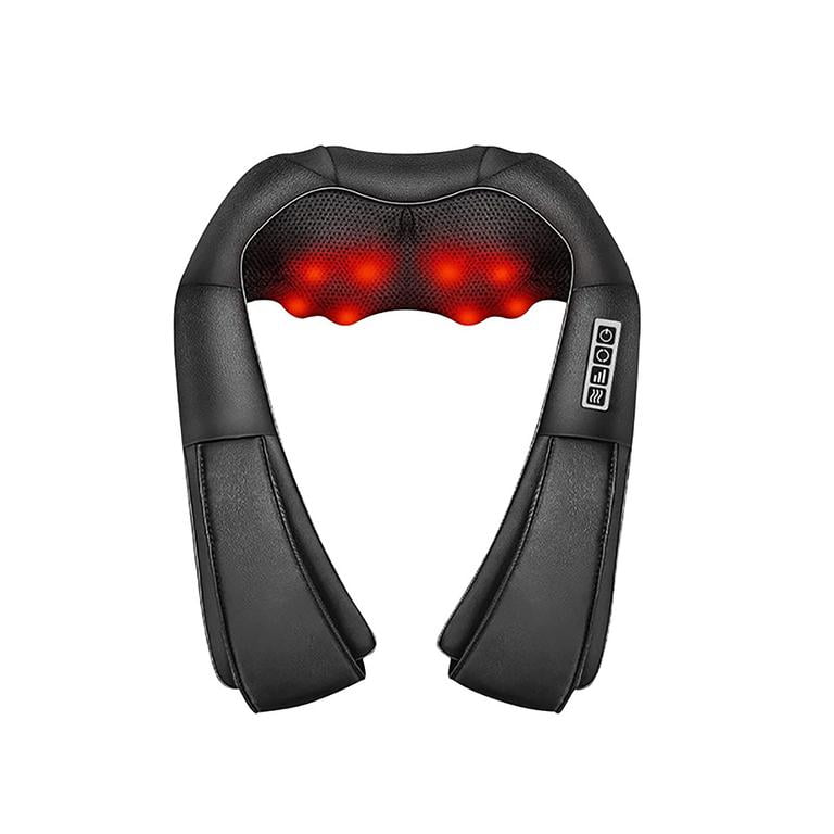 SHIORLAM Shiatsu Neck Massager for Pain Relief Deep Tissue with Heat, 3D Kneading Massage Pillow Back Shoulder Massagerfor Body Muscle, Plug-in Use for Home Office Car, Gifts for Mom Dad Him Her