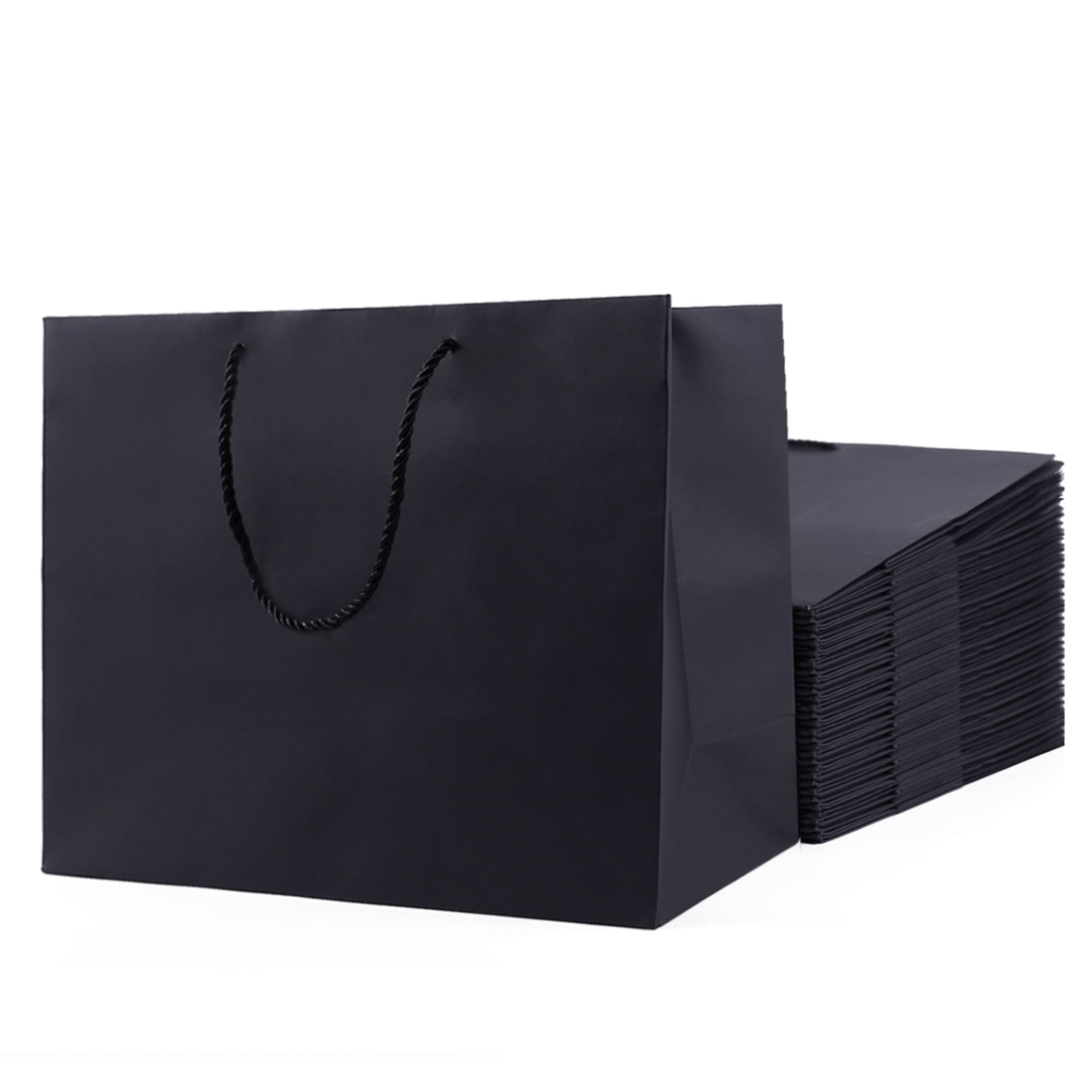SHIPKEY 20 Pack Extra Large Gift Bags, Large Black Gift Bags