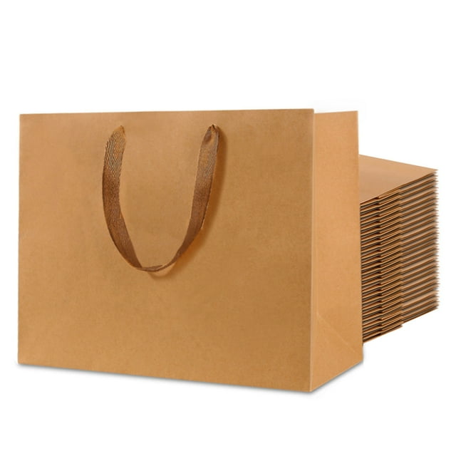 SHIPKEY 20 Pack Extra Large Kraft Paper Bags, Extra Large Gift Bags