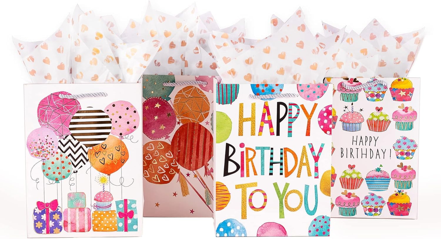 Produktbild von SHIPKEY Geschenktüten Set - Goldene Party Tüten Für Besondere Anlässe