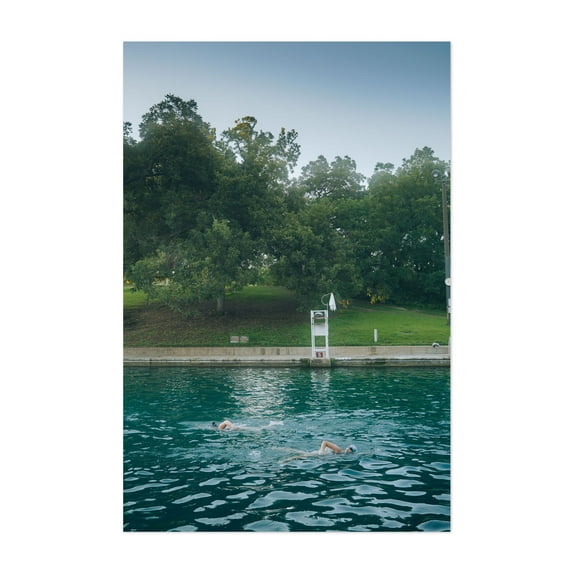 SHIPS PASSING - Austin Texas Photography Nature Landscape Scenic Summer Unframed Wall Art Print 5 x 7 inches