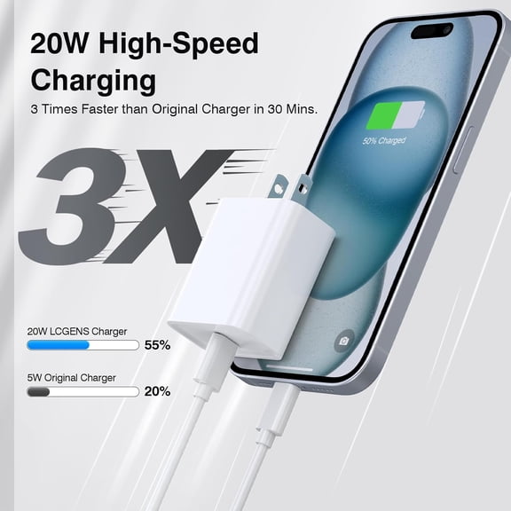 SHIQI-30W USB C Charger, 2 Pack Wall Fast Charger Block Power Adapter Charging Cube Compatible with iPhone 16/Pro/Pro Max/Plus/15/14/13/12, iPad Air, AirPods 4/3/2/Pro, Apple Watch 10/Ultra 2, Galaxy