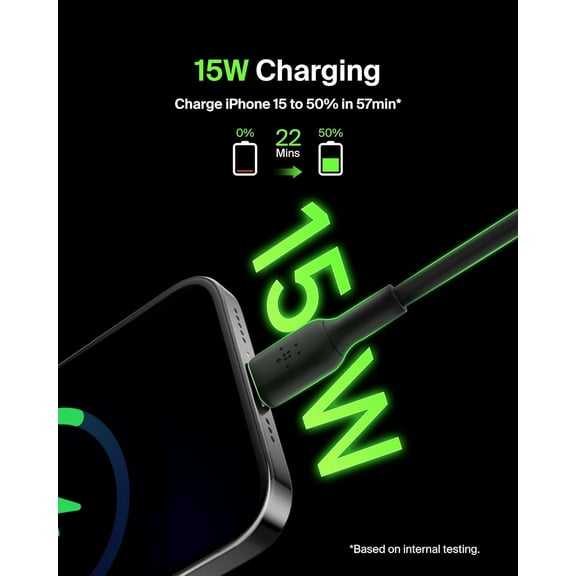 SHIQI-BoostCharge USB-C Cable to USB-A Cable (2M/6.6ft) for iPhone 16, iPhone 16 Pro, Samsung Galaxy S25, S24, Pixel 9, iPad Pro, Nintendo Switch 2, Carplay & More - Black (2-Pack)