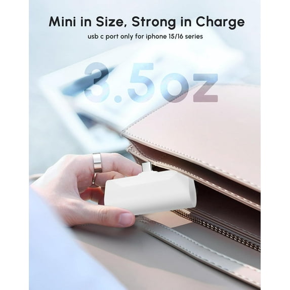 SHIQI-Mini Portable Charger USB C Power Bank for iPhone 16 Pro Max ...
