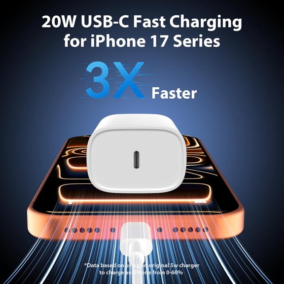 SHIQI-Phone 16 15 Charger Fast Charging Type C Chargers USB C Charge Block with 2 Pack 10FT USB C Cable Nylon Braided for Phones 16/16 Plus/16 Pro/16 Pro Max/Phone 15/15 Pro Max/Pad Pro,White