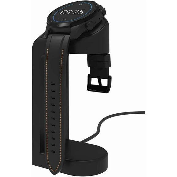 SHIQI-Replacement Connection Charging Dock Compatible with Ticwatch Atlas/Pro 5 Enduro/Pro 5/3 Charger Stand Station Case Friendly with 5 Feet Cable Black