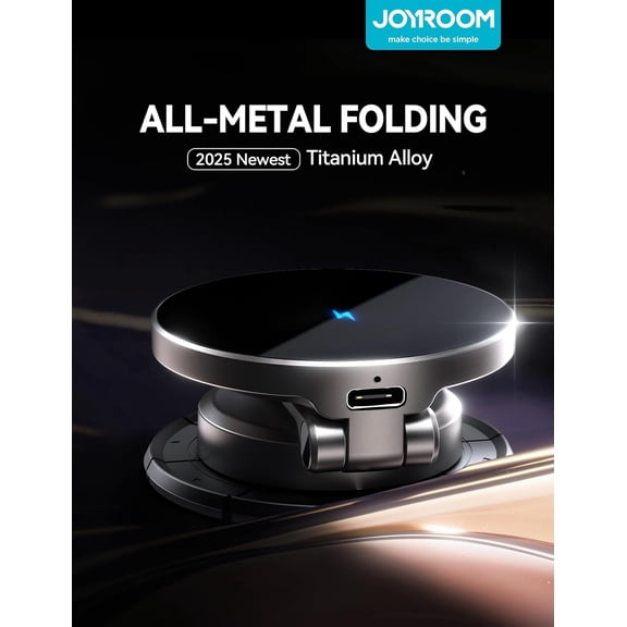 SHIQI-for MagSafe Car Mount Charger, [All-Metal] 15W Fast MagSafe Car Charger, Magnetic Phone Holder for Car Dashboard for iPhone 17 Pro Max Air/16 15 14 13 12 Pro Max Plus, Dark Blue