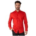 thumbnail image 1 of OppoSuits Men's Shirts SHIRT LS Christmas Icons Red - M Red, 1 of 6