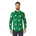 thumbnail image 1 of OppoSuits Men's Shirts SHIRT LS Festivity Green - L Green, 1 of 6