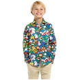 thumbnail image 1 of OppoSuits Teen Boys' Shirts SHIRT LS Super Mario Teen Boys - US 12Y Multicolor, 1 of 5