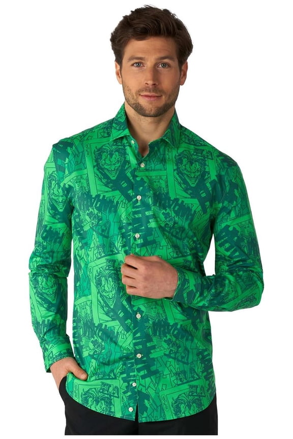 Men's Shirts SHIRT LS The Joker - L Green