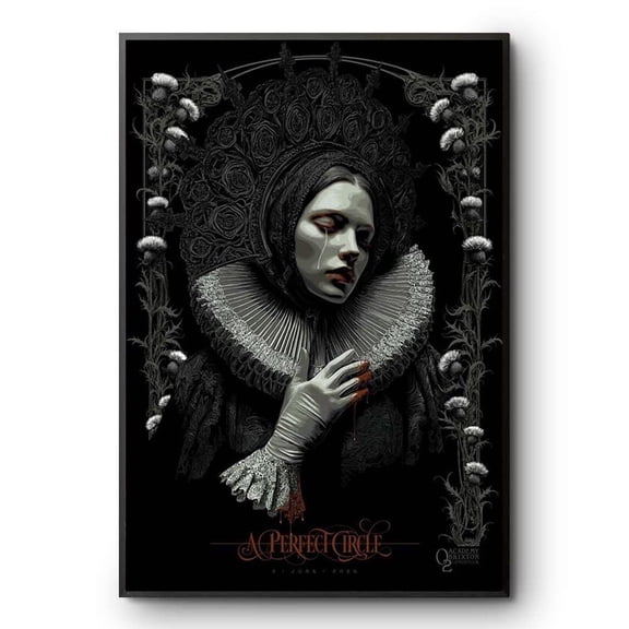 SHIRVA A Perfect Circle London 2026 Poster Night 1 O2 Academy Brixton Rock Music Art, Unframed Paper Poster 12x18in