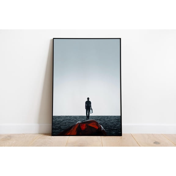 SHIRVA Arrival Minimalist Movie Poster Print | Denis Villeneuve Sci-Fi Drama Film Art | Premium Matte Paper 200gsm | Cinematic Wall Decor | Gift, Unframed Paper Poster 8x12in