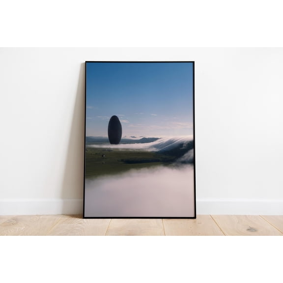 SHIRVA Arrival Minimalist Movie Poster Print | Denis Villeneuve Sci-Fi Drama Film Art | Premium Matte Paper 200gsm | Cinematic Wall Decor | Gift, Unframed Paper Poster 8x12in