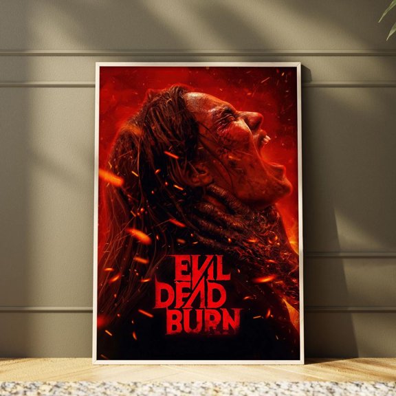 SHIRVA Burn Movie Poster Canvas Print Minimalist Wall Art Decor, Unframed Paper Poster 8x12in