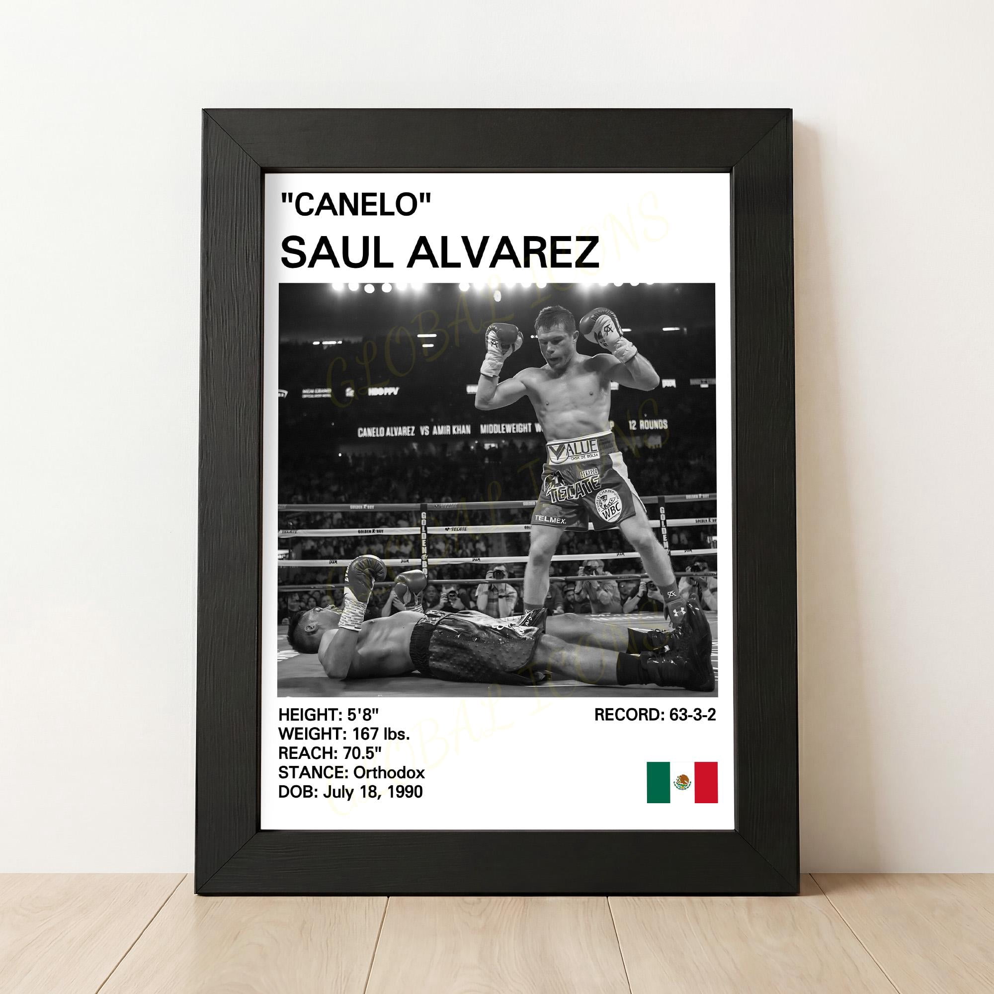 SHIRVA Canelo Alvarez Poster, Canelo Saul Alvarez Boxing Print, Boxing ...