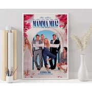 SHIRVA Mamma Mia! Movie Poster Minimalist Wall Art Print Canvas, Unframed Paper Poster 12x18in