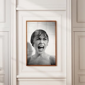SHIRVA Psycho Movie Poster Black and White Art Vintage Retro Print Wall Art Home Decor Canvas Print Christmas Gifts, Unframed Paper Poster 12x18in