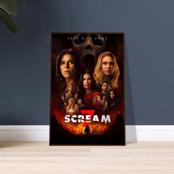 SHIRVA Scream 7 Movie Poster Scream 2026 Horror Movie Poster | Horror Film Wall Art Home Decor, Unframed Paper Poster 8x12in