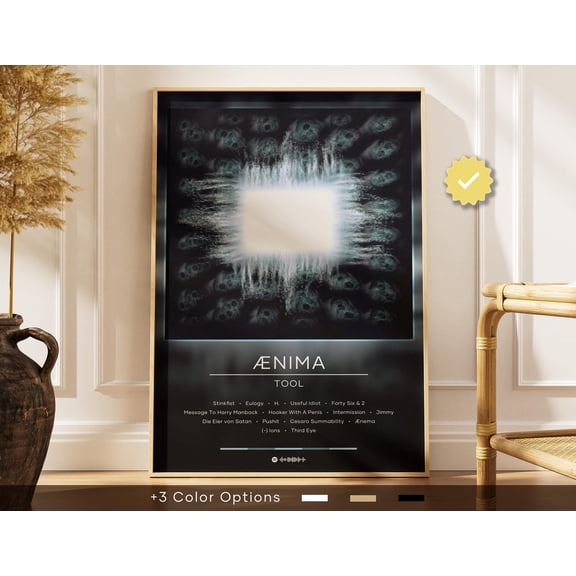 SHIRVA Tool Poster, AEnima Poster, Album Poster Prints, Wall Decor, Posters, Album Cover, Rock Music Poster, Poster Canvas, Unframed Paper Poster 8x12in
