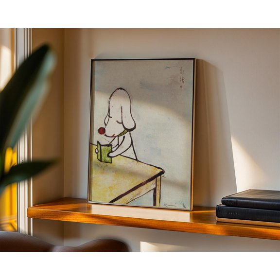 SHIRVA Yoshitomo Nara poster Harmless kitty Yoshitomo yoshimoto Nara Print phone case Cosmic Girl Guitar Girl Yayoi Kusama Print wabi sabi Japandi, Unframed Paper Poster 8x12in