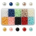 thumbnail image 1 of SHISHIan Clearance Pearl Beads For Crafts Round Pearl Bead Loose Bracelet Jewelry Choker Diy Making First Day Of School Sign 1 Box Of Beads Multi-Color, 1 of 3