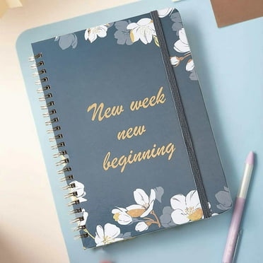 SHISHIan Clearance Weekly Plan Notebook Daily Plan Notebook Self Discipline Check In Notebook A5 Coil Office Supplies Multi-Color