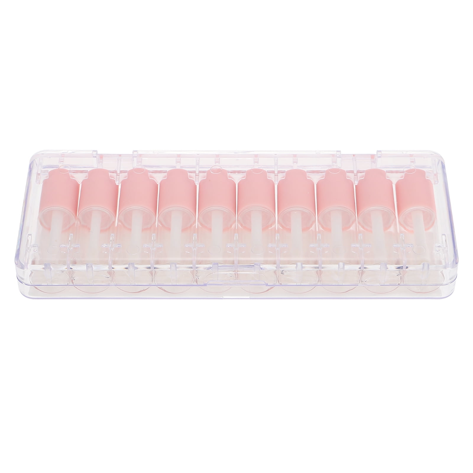 SHISUYAN 10 Pink Lip Gloss Tubes 4ml Mini Refillable Containers for DIY