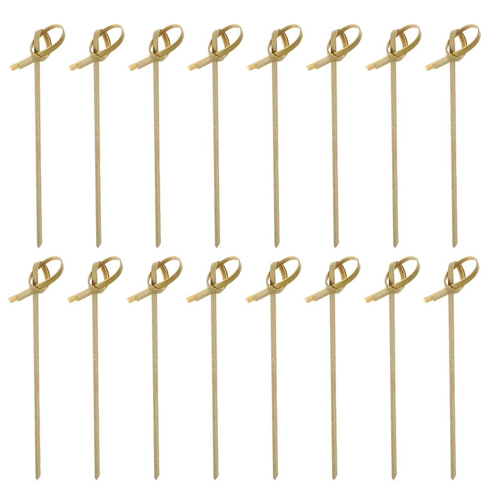 SHISUYAN 100 Disposable Bamboo Fruit BBQ Party Food Picks Cocktail