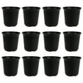 SHISUYAN 12 Plastic Flower Pots with Drainage Holes for Indoor Plants