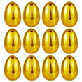 SHISUYAN 12Pcs Plastic Easter Eggs Empty Fillable DIY Easter Eggs for