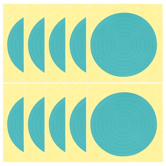 SHISUYAN 20pcs Adhesive Pressure Gauge Identification Labels Round Pressure Gauge Indicator Stickers Waterproof And Reflective Air Pressure Gauge Labeling