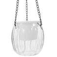 thumbnail image 1 of SHISUYAN 2pcs Hanging Planter Indoor Plant Pot Transparent Plant Hanger With Drainage Hole And Chain Plastic Hanging Flower Pot With Hook For Indoor Outdoor Garden Home Patio Decor, 1 of 7