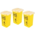 SHISUYAN 3Pcs Sharps Disposal Plastic Bucket Containers Sharps Waste