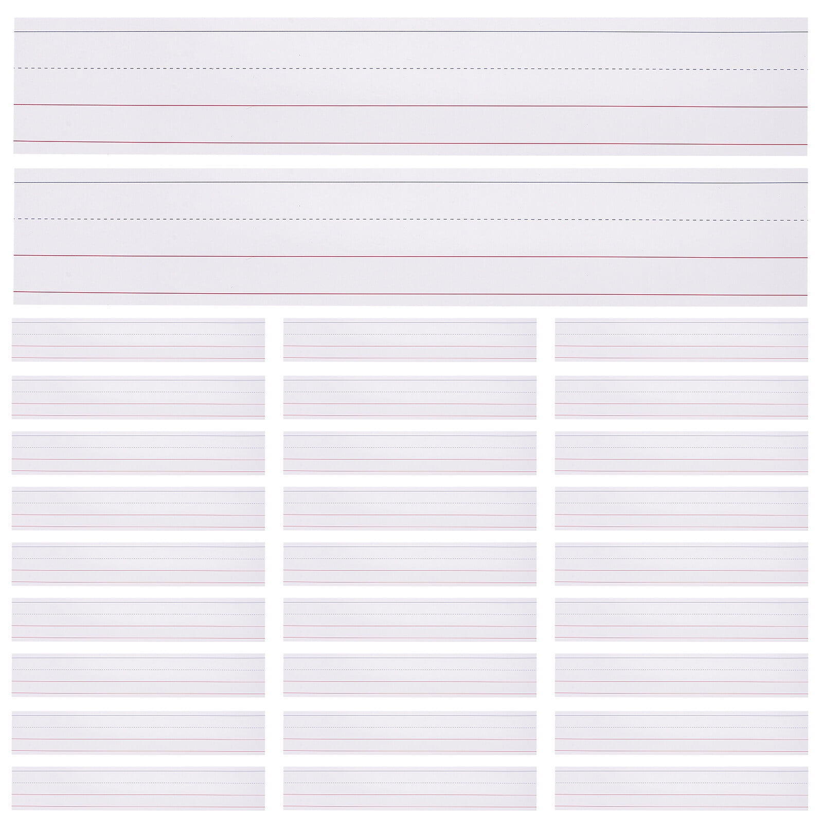 SHISUYAN 50Pcs Sentence Strips Ruled Sentence Strips Children Sentence Strips Teacher Word