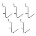 SHISUYAN 5pc Stainless Steel Pegboard Shelving Hooks for Home Shop