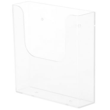 SHISUYAN A6 Clear Plastic Wall Mount Brochure Holder for Office and Business