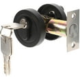 SHISUYAN Black Exterior Door Knobs with Lock and Keys Single Deadbolt
