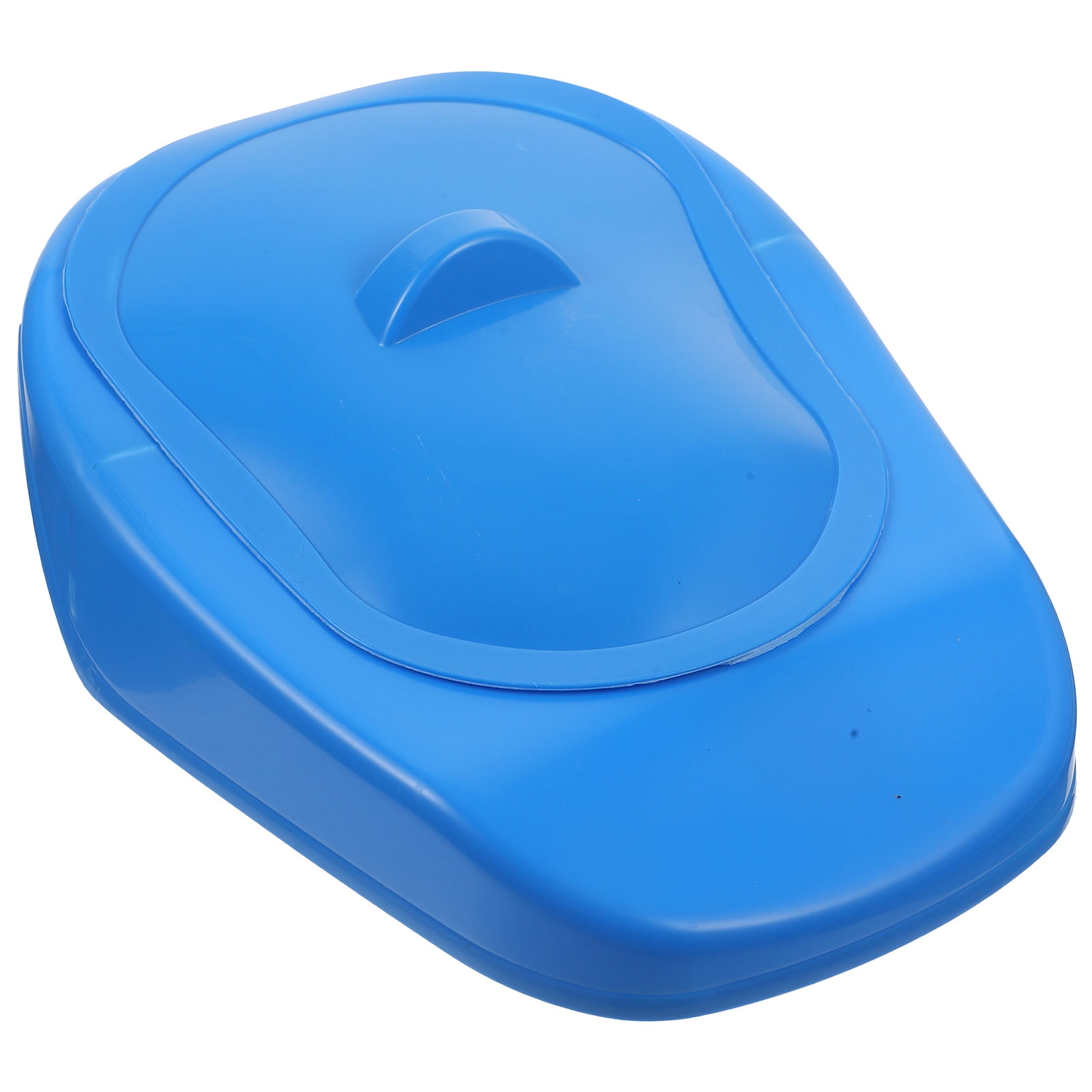 SHISUYAN Blue Plastic Bedpan with Lid Heavy Duty Nursing Urinal for