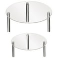 SHISUYAN Clear Acrylic Cake Stand Set for Wedding Tea Party Display