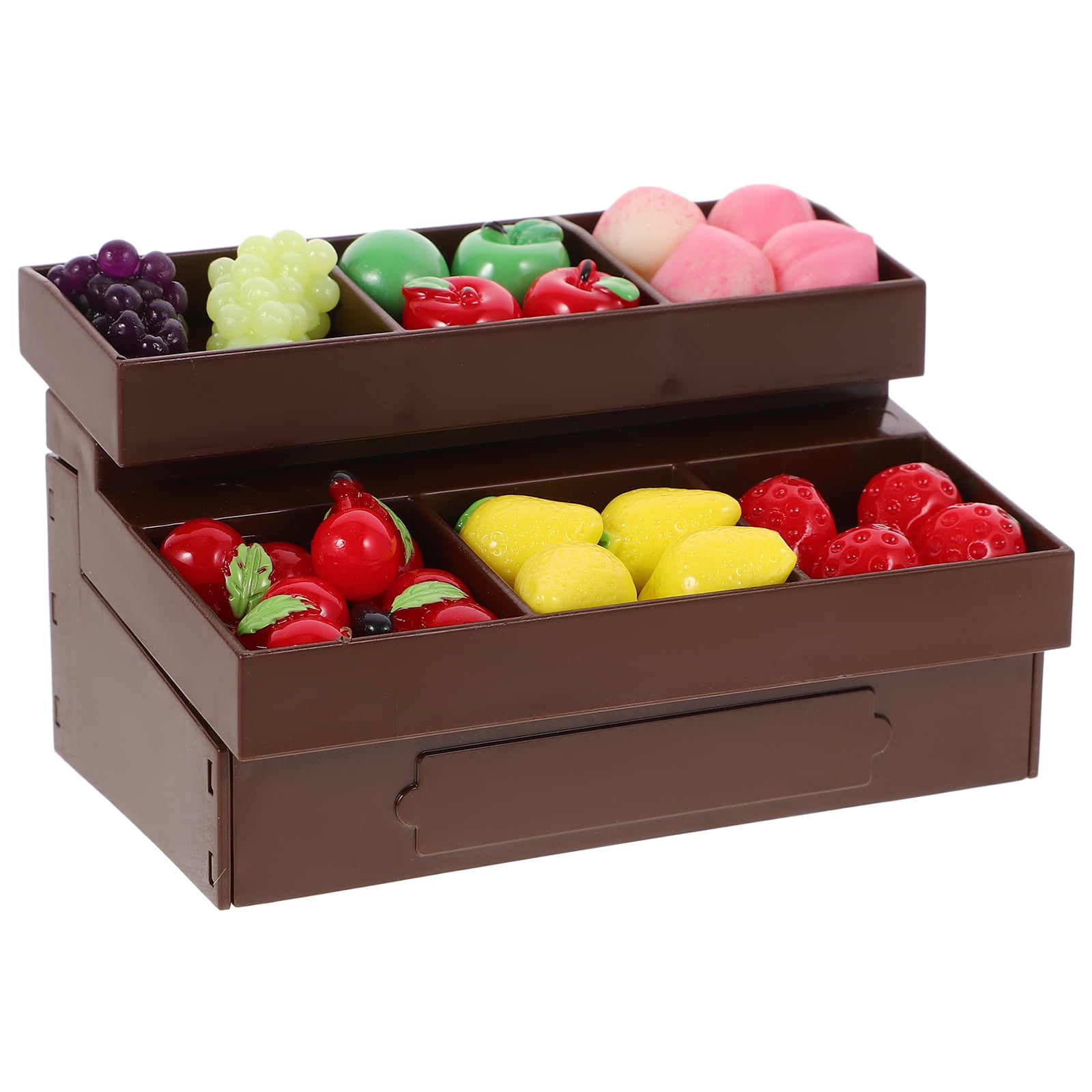 SHISUYAN Doll House Miniature Fruit Stand Fruit Storage Holder Market