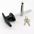 SHISUYAN Garage Door Handle T Handle Lock Set for Barn Doors Sliding