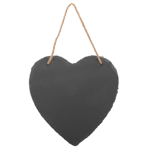 SHISUYAN Heart Shape Slate Plant Marker Plant Tag Nursery Garden Label Weatherproof Garden Sign For Potted Plants Reusable Nursery Tags For Garden Stake Black