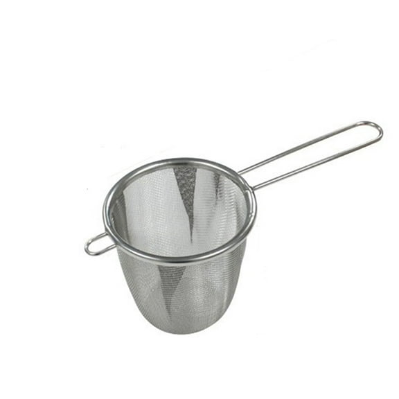 SHISUYAN Large Tea Strainer Fine Mesh Strainer For Kitchen Stainless Steel Cocktail Sieve Food Sifters Liquid Strainer Cup Strainer For Loose Leaf Tea For Home Office